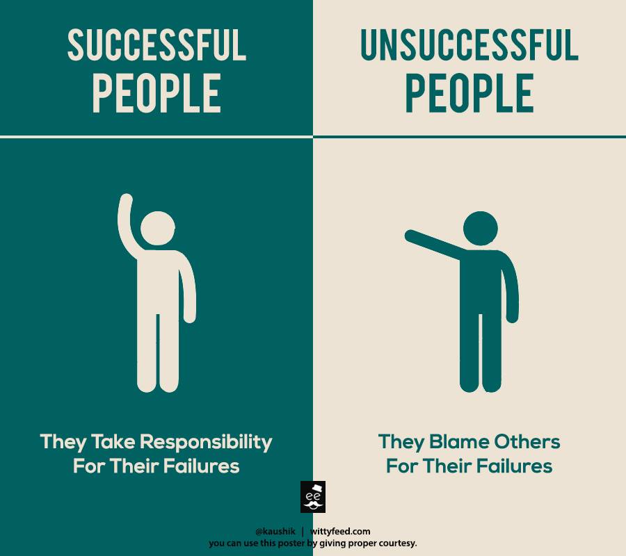 successful people own their failures