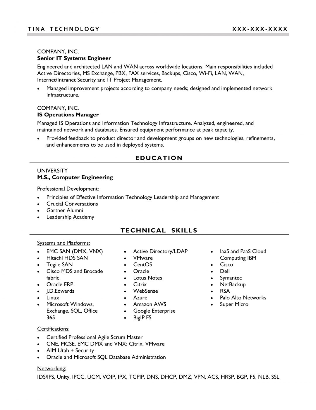 Sample Gallery - Upword Resume