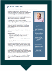 sample executive bio